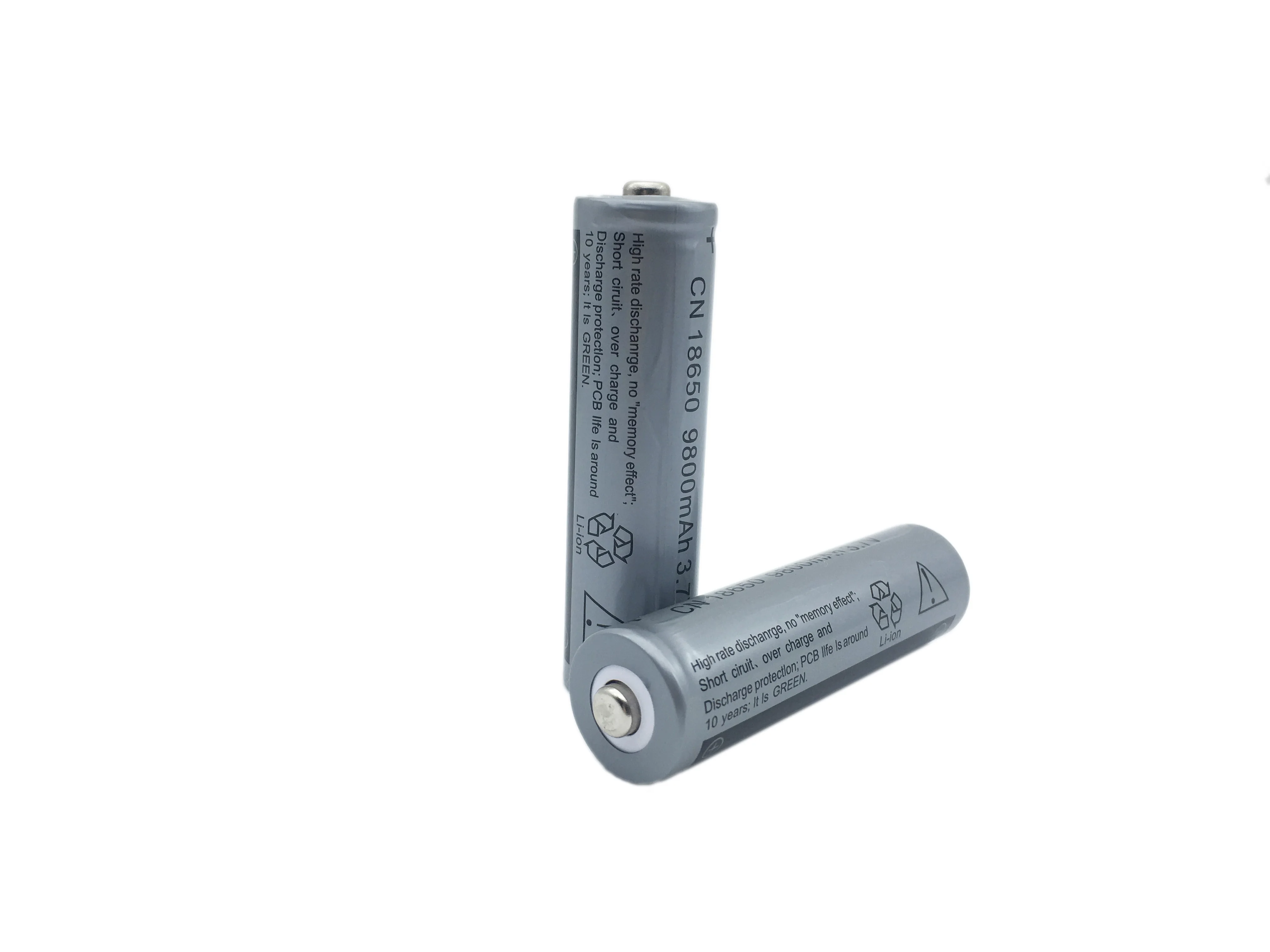 10 шт. серый CN 18650 9800mAh литиевая аккумуляторная батарея для фонарика 18650 Фонарь Батареи