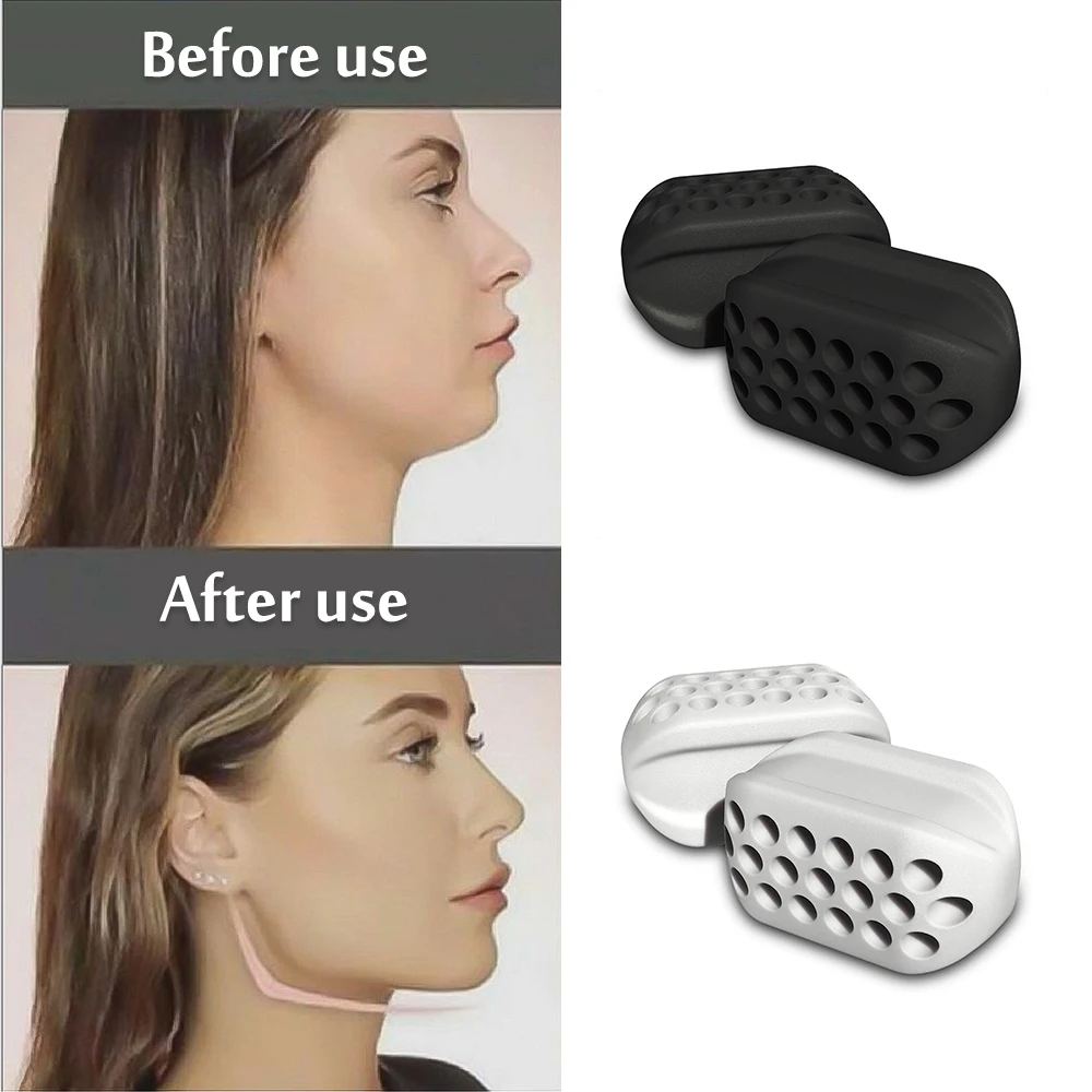 

Lifting Slimmin 1pcs JawLine Exerciser Ball Facial Jaw Muscle Toner Trainin Fitness Anti-aging Food-grade Silica Face Chin Cheek