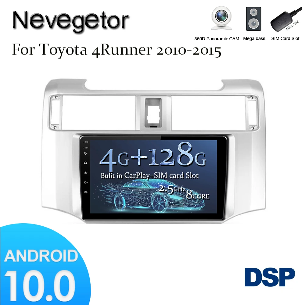 

Для Toyota 4runner 5 N280 2009 - 2020 автомобиль радио мультимедиа видео плеер GPS Навигация стерео Android 10 не 2din 2 Дина DVD