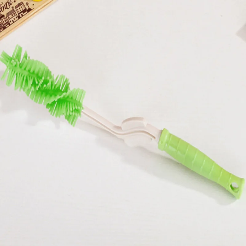 

New Style Baby Bottle Brush 360 Rotation Bottlebrush Silicone Baby Feeding Bottle Brush Nipple Cleaning Cup Scrubber Brushes
