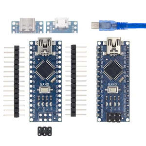 МиниType-CMicro USB Nano 3,0 с Загрузчиком, совместимый контроллер Nano для arduino CH340, USB-драйвер 16 МГц ATMEGA328P
