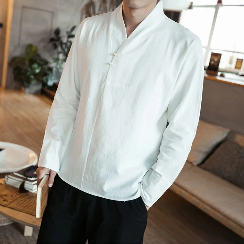 

ancient chinese costume men Classical men Adult National Costume China Ancient Hanfu Ethnic Dance Clothes Long Sleeves Loose