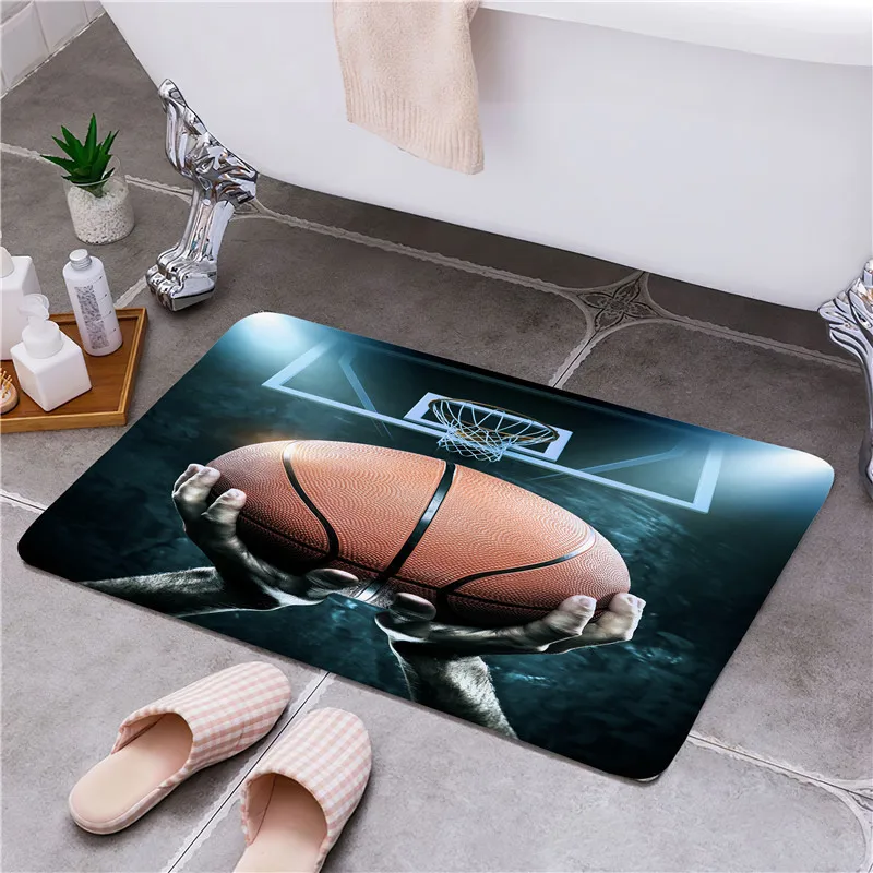 Баскетбольный коврик для входной двери напольный нескользящий ног домашний