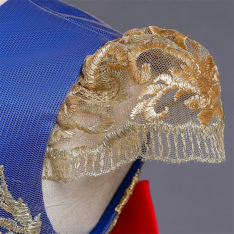 Элегантные Детские платья для девочек кружевное платье принцессы с большим