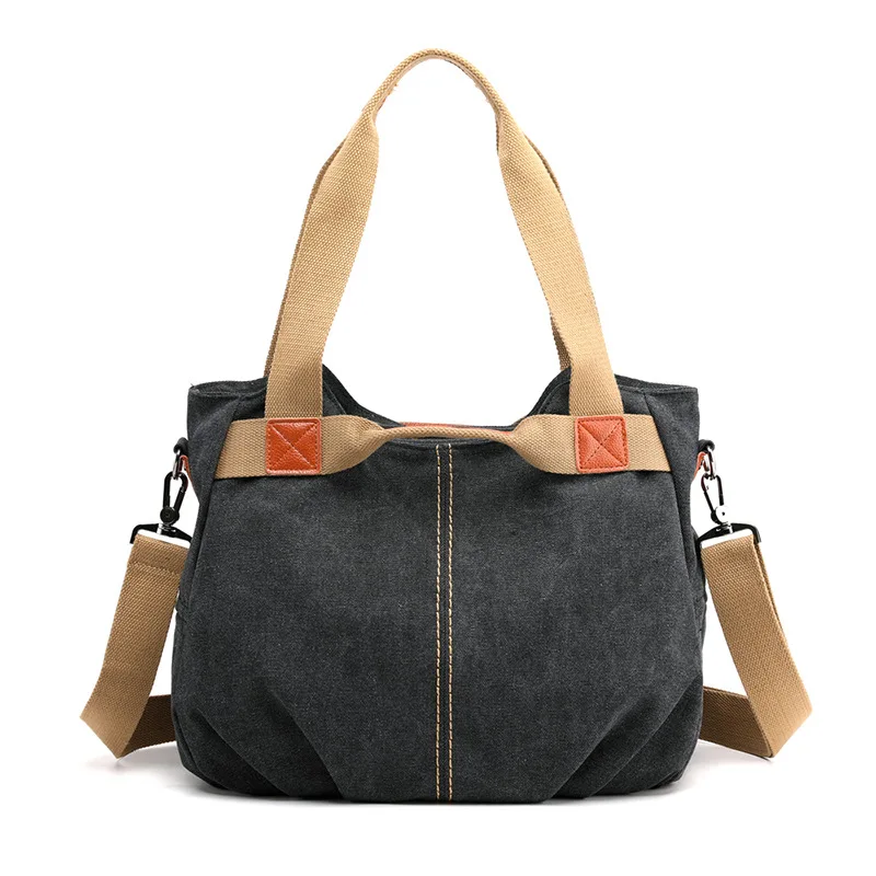 

KVKY Brand Casual Tote Women's Handbag Canvas High Capacity Shoulder Bag Crossbody Bags for Women Female Handbag bolsa feminina