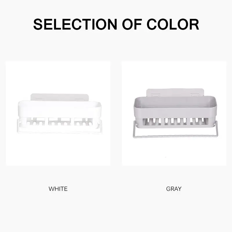 Полка для ванной без перфорации пластиковая настенная подвесная полка