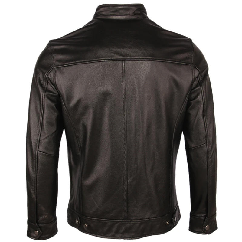Мужской жакет из 100% коровьей кожи винтажный куртка натуральной для осени и зимы