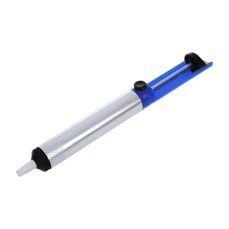 

HOT SALE Blue Silver Tone Shell Desoldering Pump Solder Sucker Removal Irons Tool