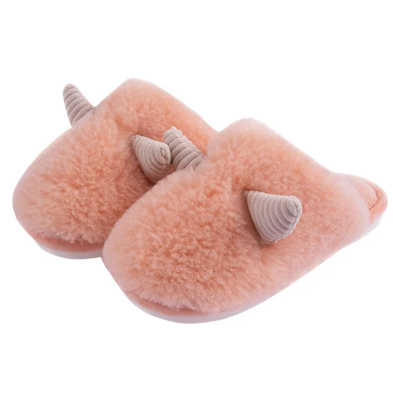 

New Winter Indoor Slippers Plush Home Shoes Slippers claw for Grown Cartoon Fur Unisex Non-slip Indoor Slippers