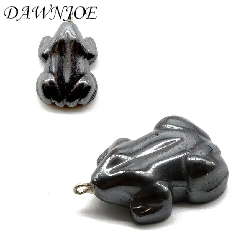 

1/5pcs 20x27mm AAA Natural stone Non-Magnetic Hematite Frog Pendant DIY Making Bracelet Necklace Jewelry Finding