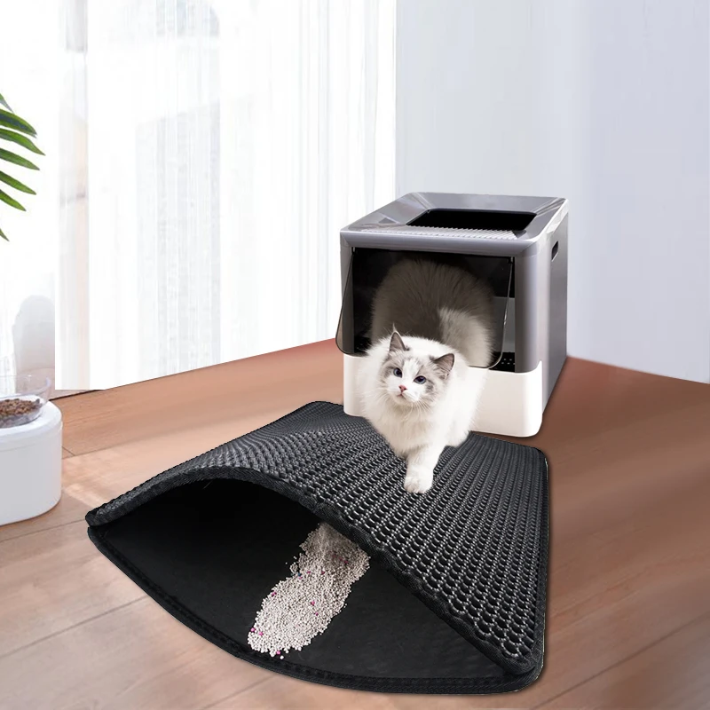 

Pet наполнитель для кошачьего туалета коврик кровать любимчика продукта для кошек дом чистым коврик двойной Слои для мусора для кровата лову...