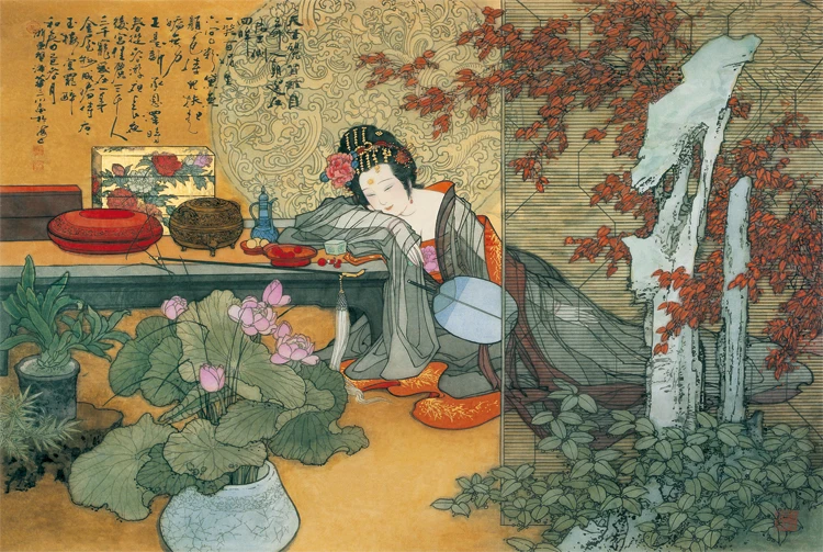 Знаменитая Древняя китайская картина пазл художественное украшение на заказ