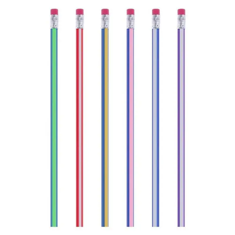 Новинка цветные мягкие гибкие гнущиеся карандаши случайного цвета детские