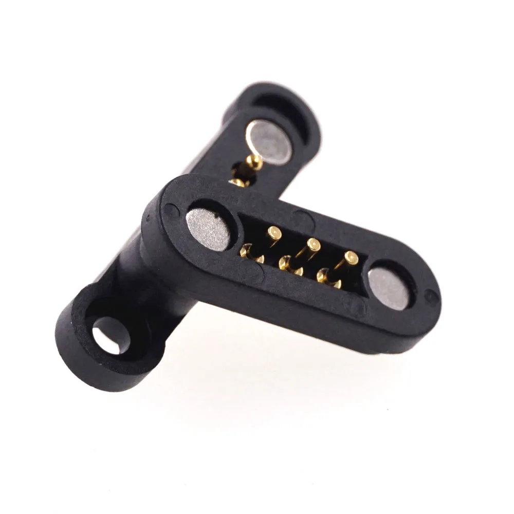 5 пар пружинный контактный разъем Pogo 3 магнит шаг 2 мм через отверстия PCB припой