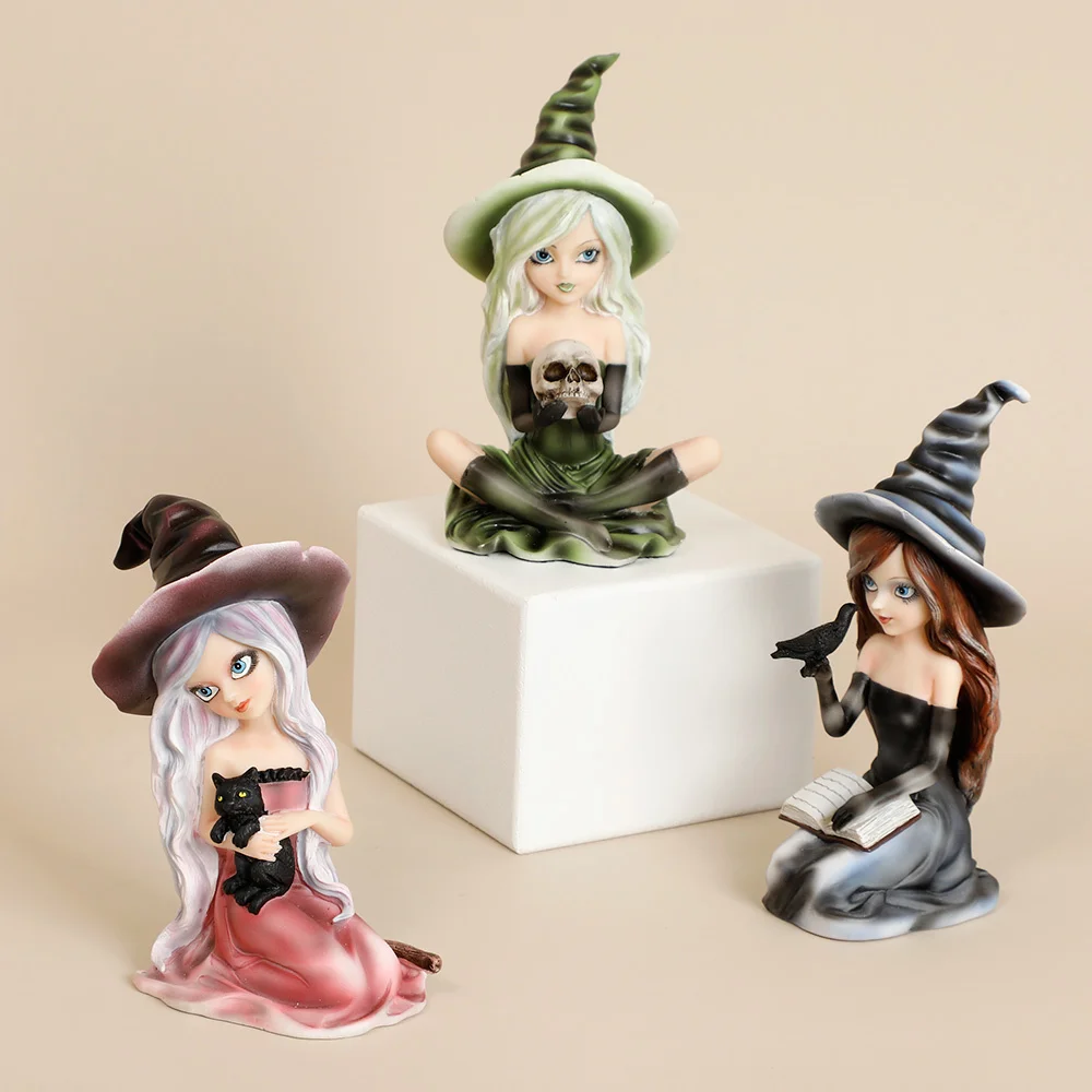 

Witch Figurines Fairy Witch Statue Of The West Figurine Fairy Garden Halloween Theme Gift Home Decoration And Collectibles Fairy