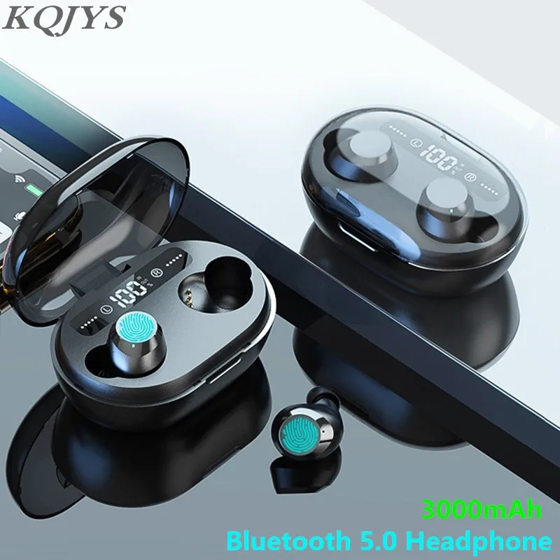 

Беспроводная Bluetooth-гарнитура TWS 5,0 с двойным микрофоном, стерео 6D, 3000 мА · ч, светодиодный цифровой блок питания для мобильного телефона, гарн...