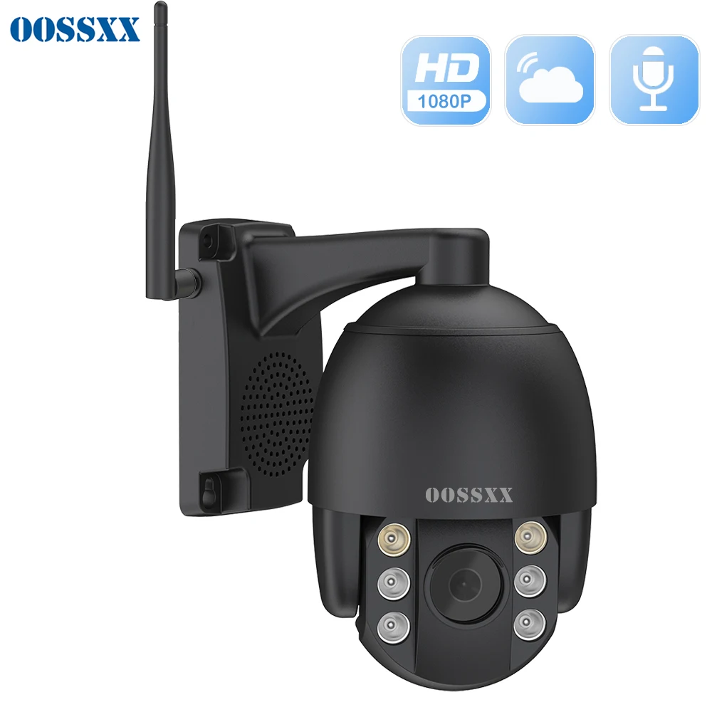 1080P WiFi IP камера PTZ купольная наружная/Внутренняя IP66 Водонепроницаемая 2MP CCTV 2 Way