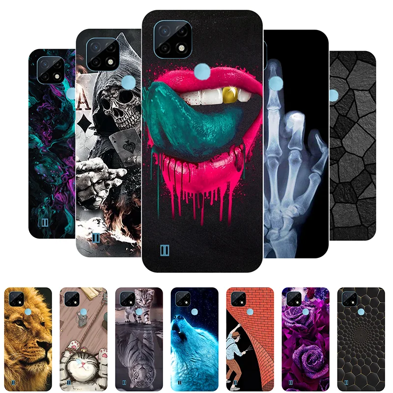 phone case for realme c21y case bumper silicone cover for realme c25 c25s c11 2021 painted soft case on realme c 21y c21 y coque free global shipping