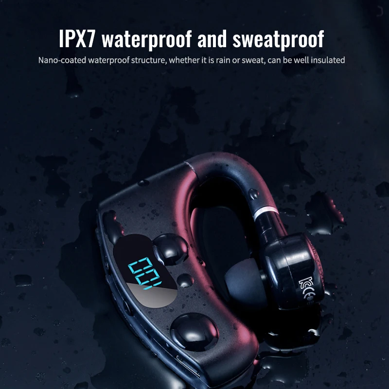 Bluetooth-наушники V12 IPX 5 водостойкие с шумоподавлением | Электроника