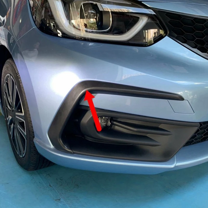 Передний спойлер бампера для Honda Fit 2021 узор из углеродного волокна