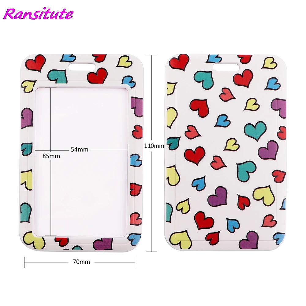 Ransitute R1952 креативная леопардовая Роза Мандала Buckle Lanyard держатель для карт карман