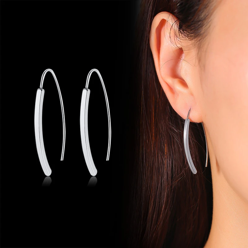 Женские серьги кольца с буквами V Shap большие компоненты открытые для