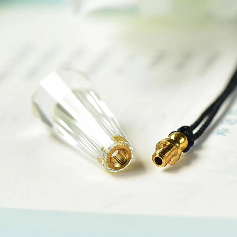 Белая подвеска с натуральным кристаллом маятниковая веревка цепочка ожерелье