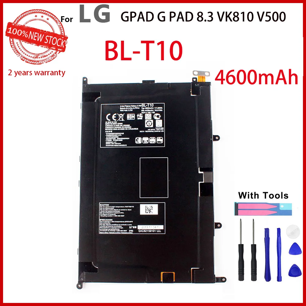 

100% Original BL-T10 Battery For LG GPAD G PAD 8.3 VK810 V500 4600mAh Tablet PC High Quality Battery With Tools+Tracking Number