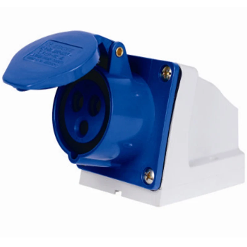 Водонепроницаемая промышленная пробка IP44 2 шт. 16 А/32 А 2P + E напряжение 220 В ~ 230