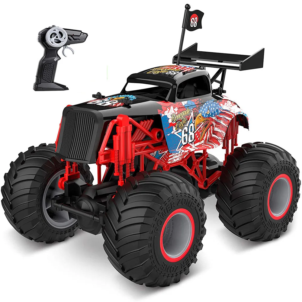 

Waterproof Bigfoot Car Toys 4WD Truck Motor Driving RC Car Remote Control Sand Electric Car Model Off-Road Vehicle Toys Gift