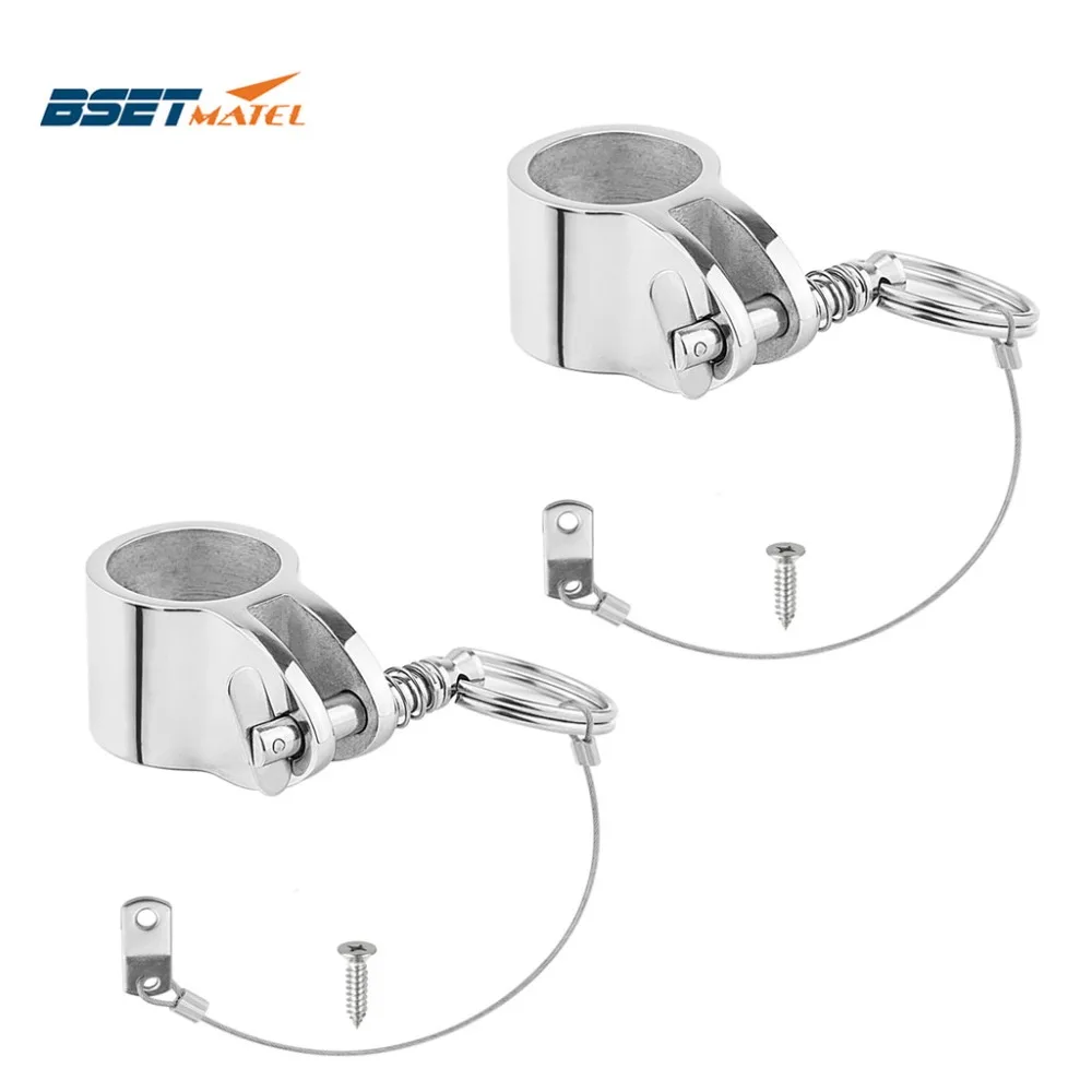 2X нержавеющая сталь 316 зажим для скольжения с быстроразъемным штифтом ремешок 1