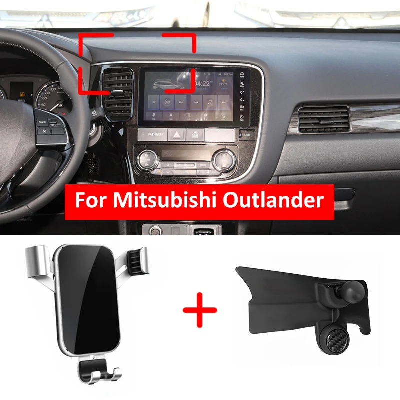 

Car Mobile Phone Holder For Mitsubishi Outlander MK3 2016~2020 Telephone Stand Bracket Air Vent Accessories for iphone 2018 2019