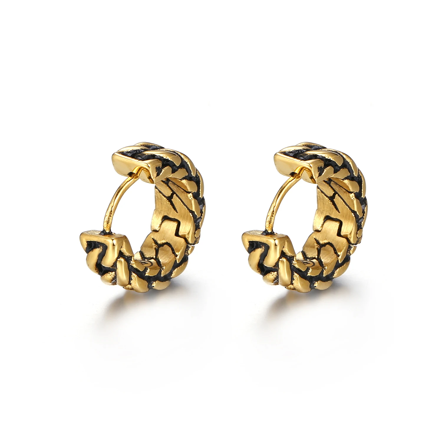 Не вызывает аллергии в стиле ретро из нержавеющей стали на цепочке серьги