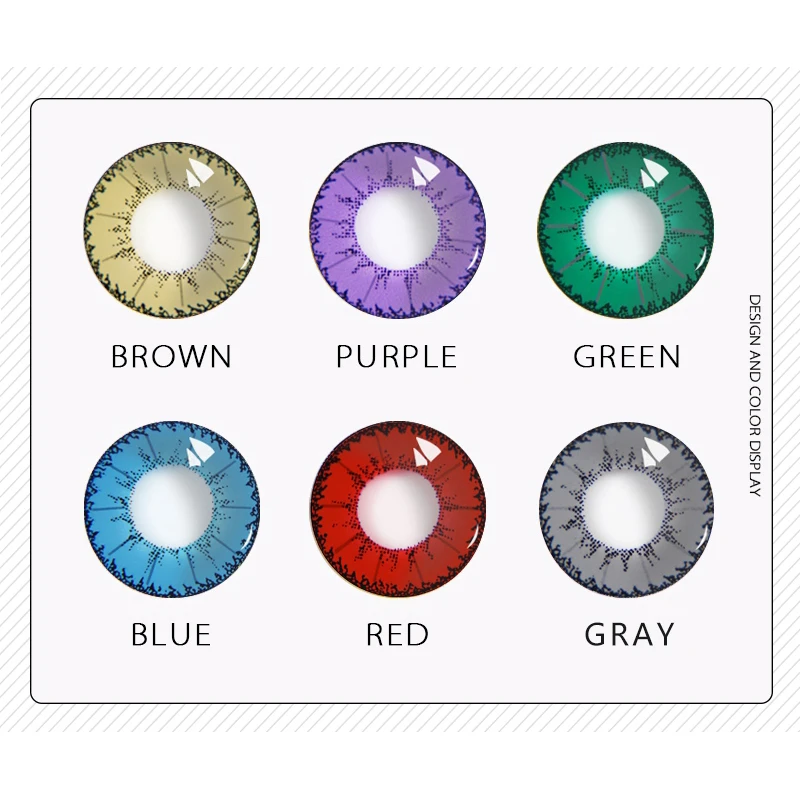 Косплэй глаз Цветной контактные линзы для Хэллоуина аниме Красивая ученик