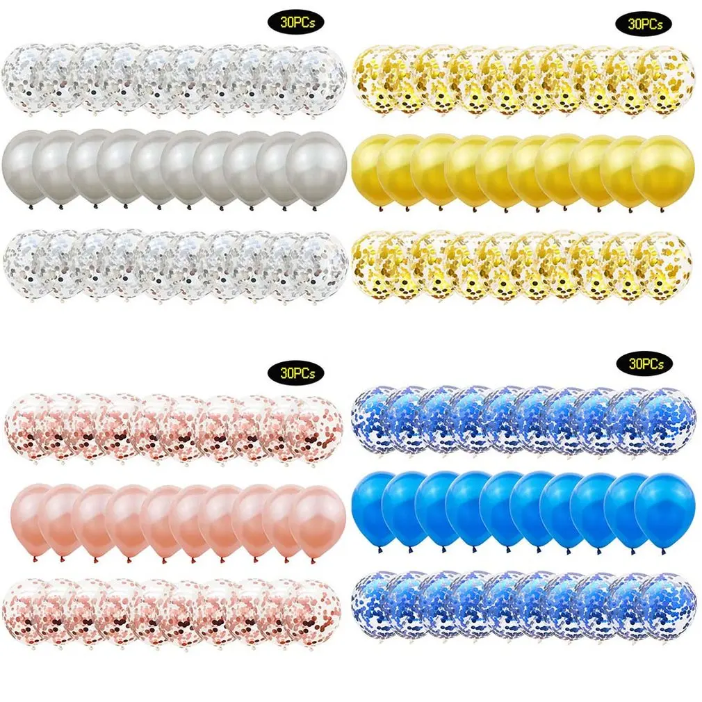 Beautiful 30PCS/SET 12 Inch Latex Confetti Balloons DIY Romantic Wedding Engagement Party Events Decoration | Игрушки и хобби