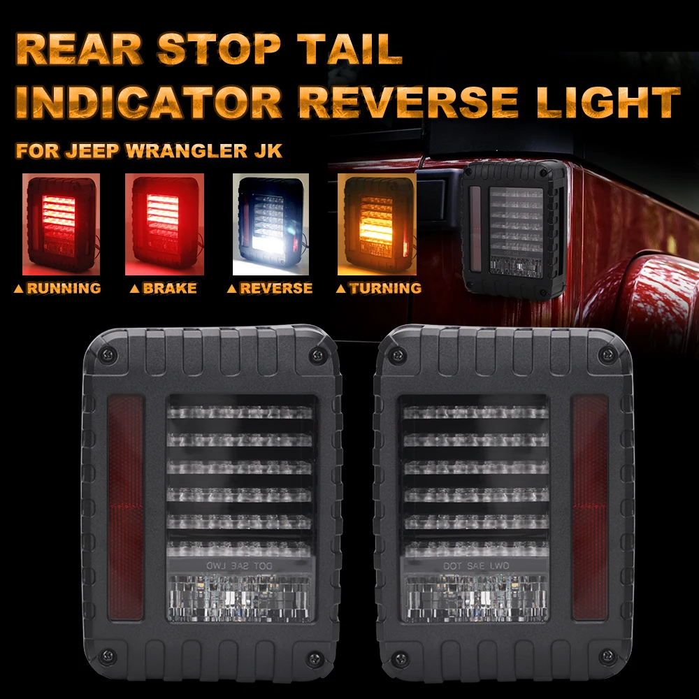 

2pcs LED Bulbs Reverse Lights LED Back Up Rear Lamp Taillights For Jeep Wrangler JK JKU 2007-2018 2017 Freedom Rubicon Car Light