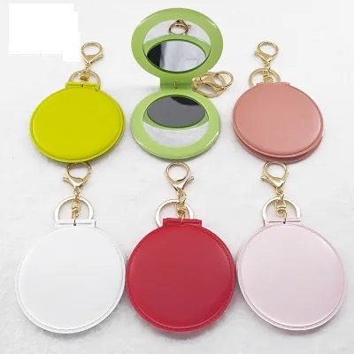 Искусственная кожа зеркальные Брелоки для ключей брелоки детей Женское кольцо