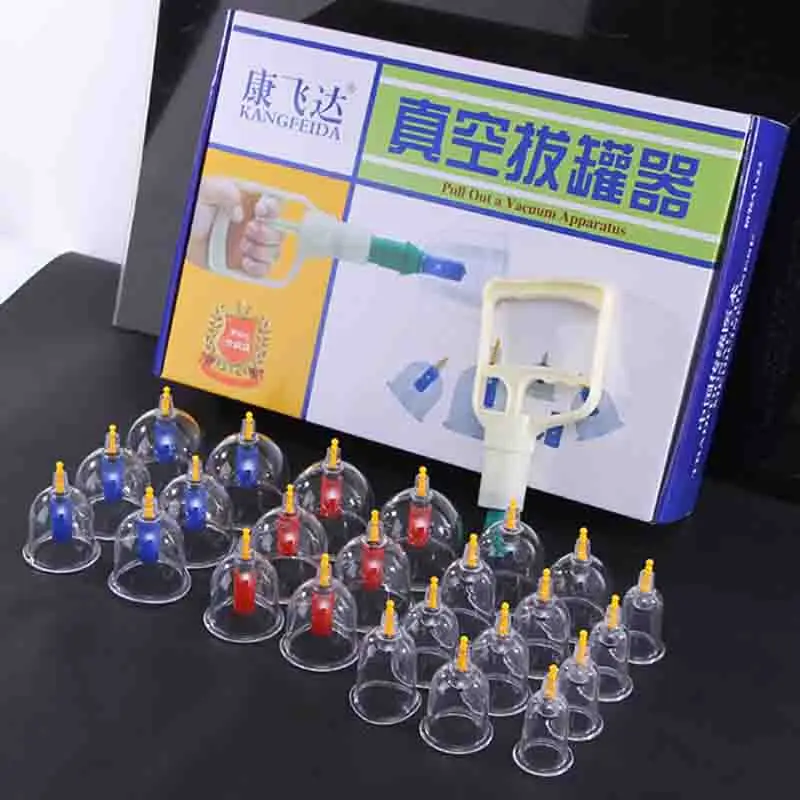 

24 vacuum cans cups cupping massage anti cellulite suction cup masajeador celulitis Suction cup massage jar Massager for body