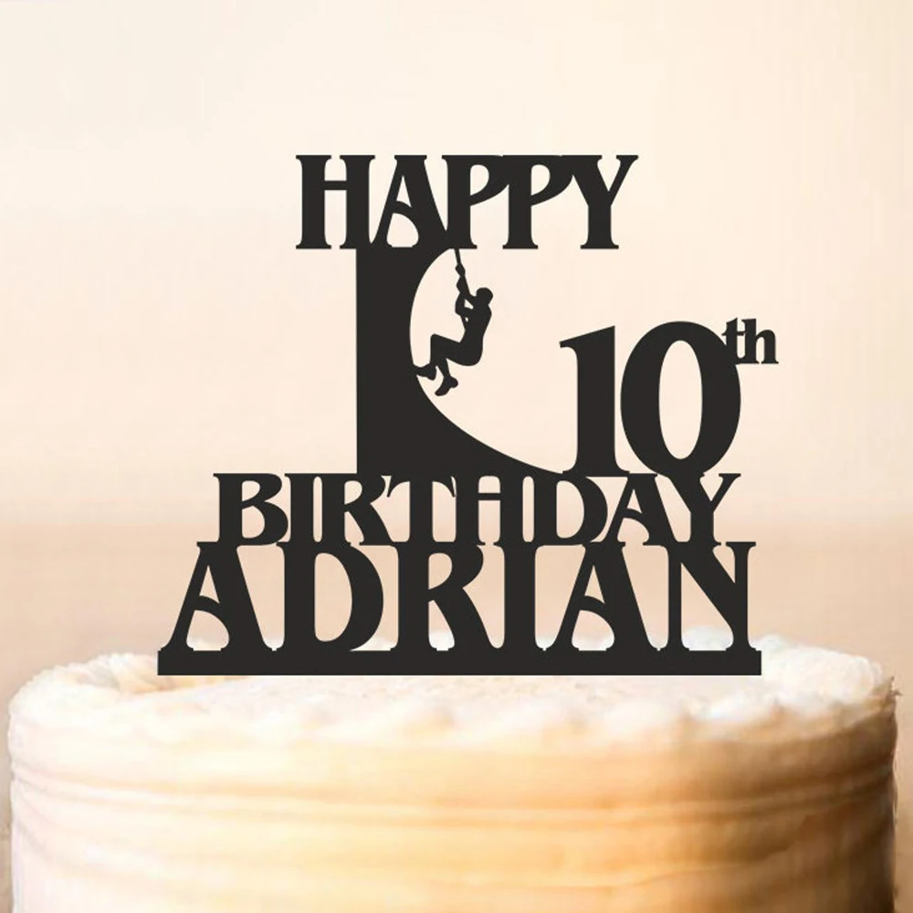 Персонализированные американские ниндзя воин торт Топпер скалолазание