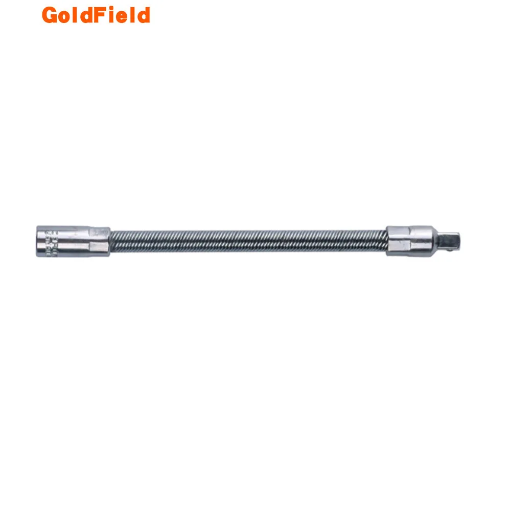 toolking 1Pc 1/4 Inch 6.3MM Drive Socket Flexible Extension Bar 150mm Long Spring Flexi Socket Ratchet Mechanic Steel Shaft Tool