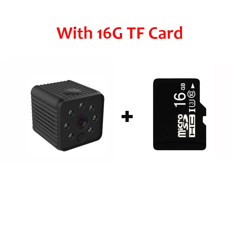 With 16G TF Card Мини-камера 1080P с активированным движением, камера Espia для домашней безопасности, видео Диктофон, микро Full HD камера, поддержка скрытой карты TF - Цвет: With 16G TF Card