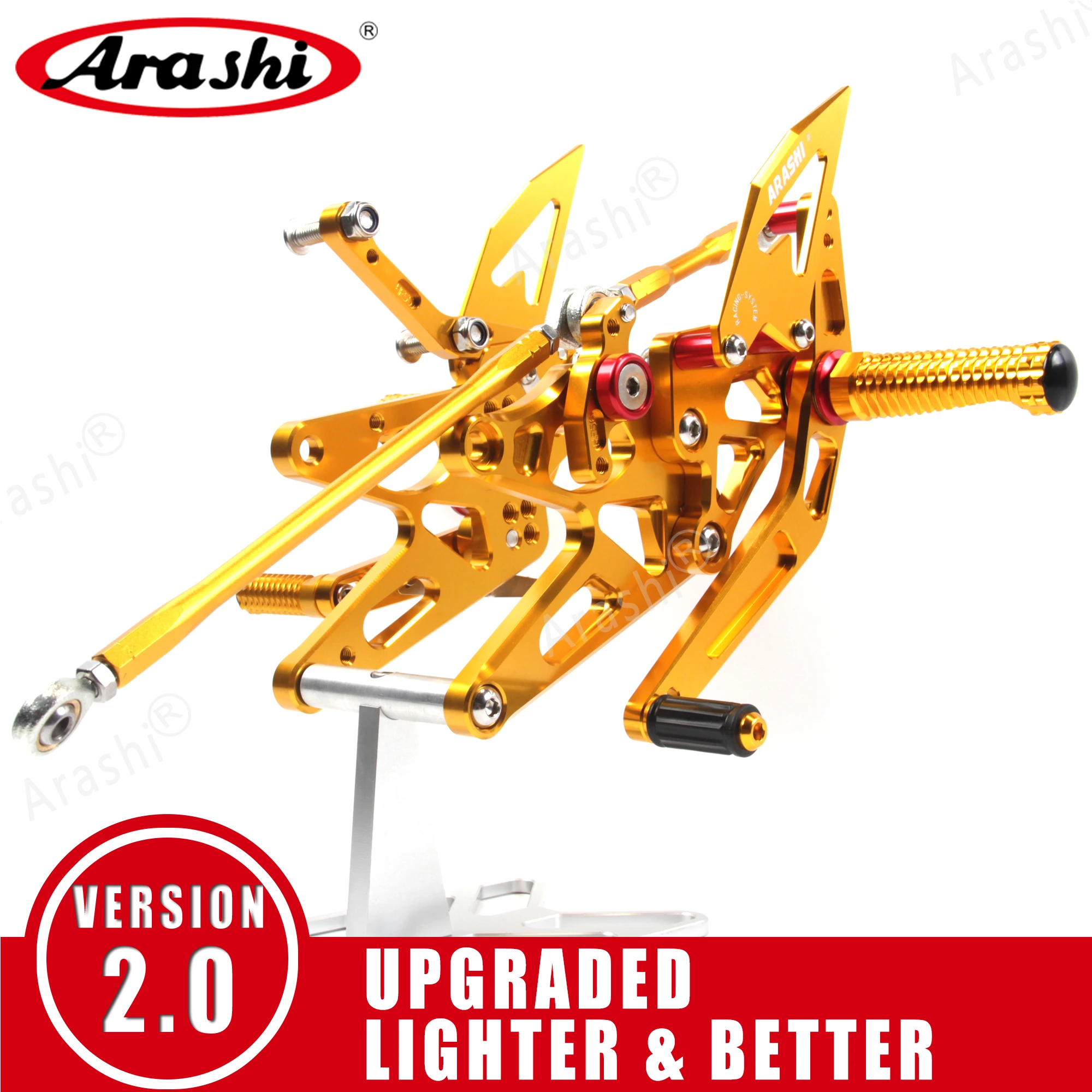 

Arashi For YAMAHA YZF R1 2005 - 2021 CNC Adjustable Footrest Foot Pegs Rearset Footrest YZF-R1 2006 2007 2008 2009 2010 2011