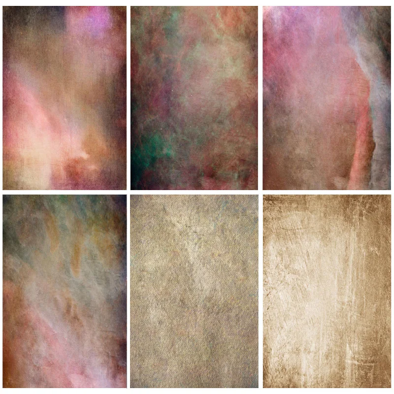 

SHUOZHIKE Abstract Gradient Vintage Art Fabric Baby Portrait Photography Backdrops For Photo Studio Background XT20915FGD--25