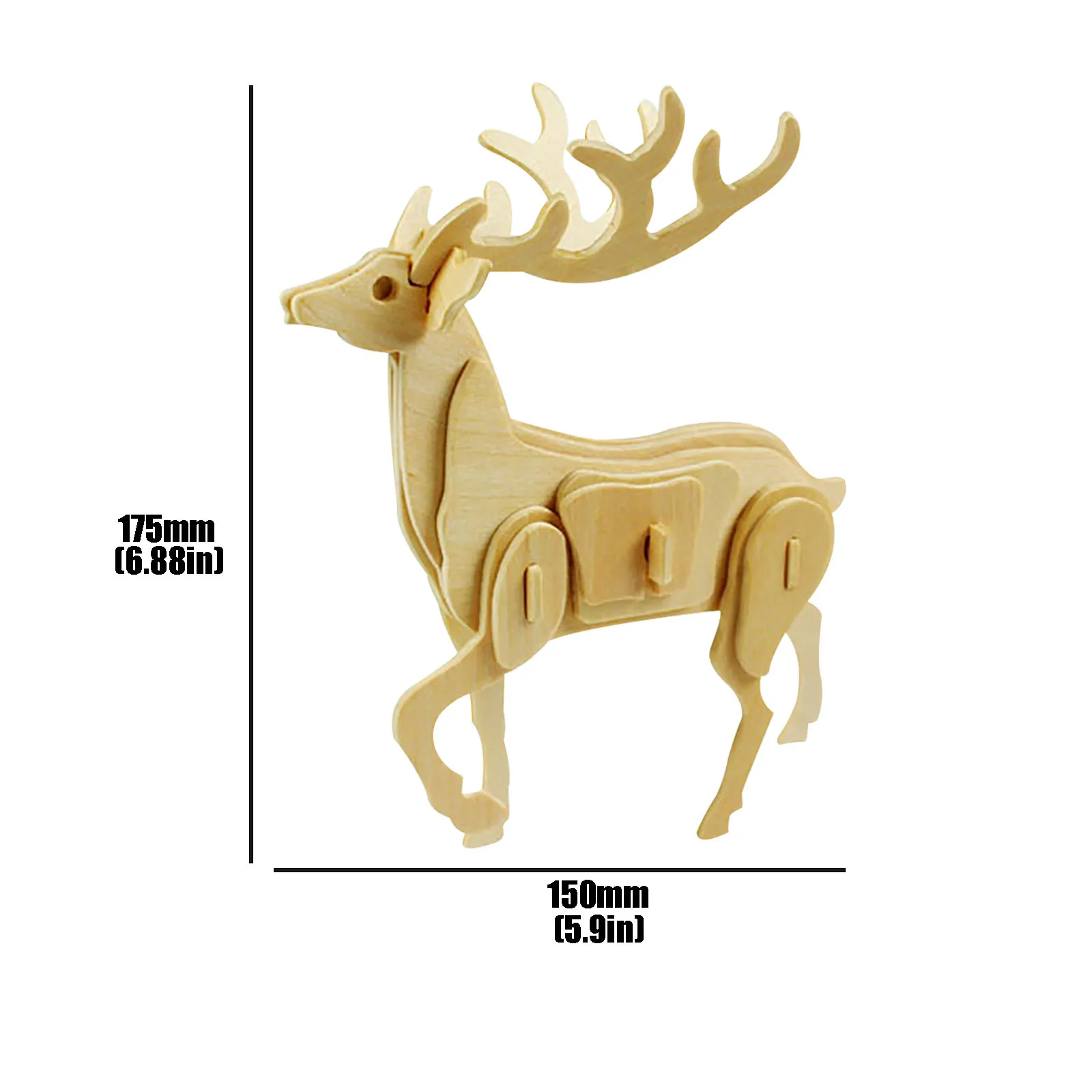 Детский трехмерный деревянный пазл 3D модель детские развивающие игрушки сделай