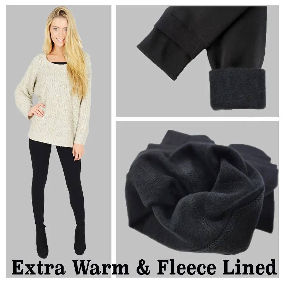 

Новинка, женские Зимние флисовые Теплые эластичные плотные длинные леггинсы