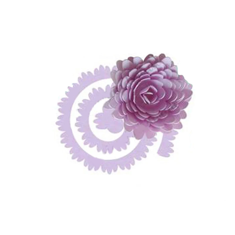 

3D спиральный Цветочный декор штампованные металлические высекальные штампы «сделай сам» Скрапбукинг Бумажные карты тиснение ремесло высе...