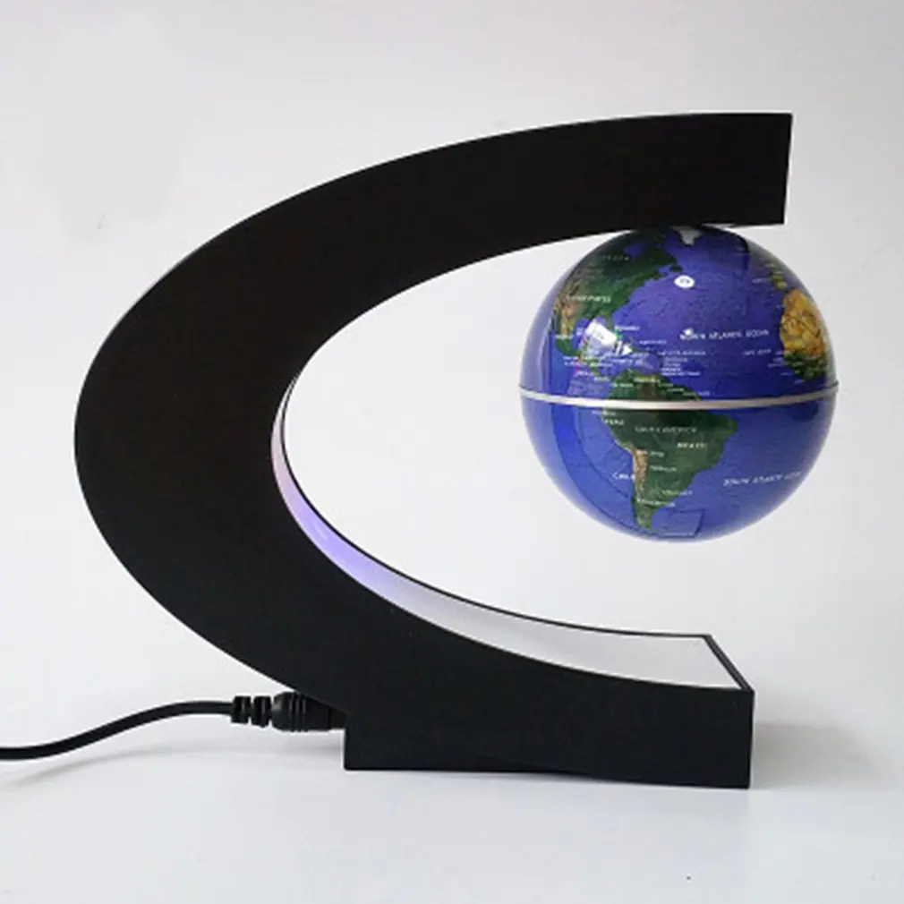 

Cool Magnetic Levitation World Map Ball Lamp Lighting Terrestrial Lamp Antigravity Lamp Novelty Ball Office Home Decoration