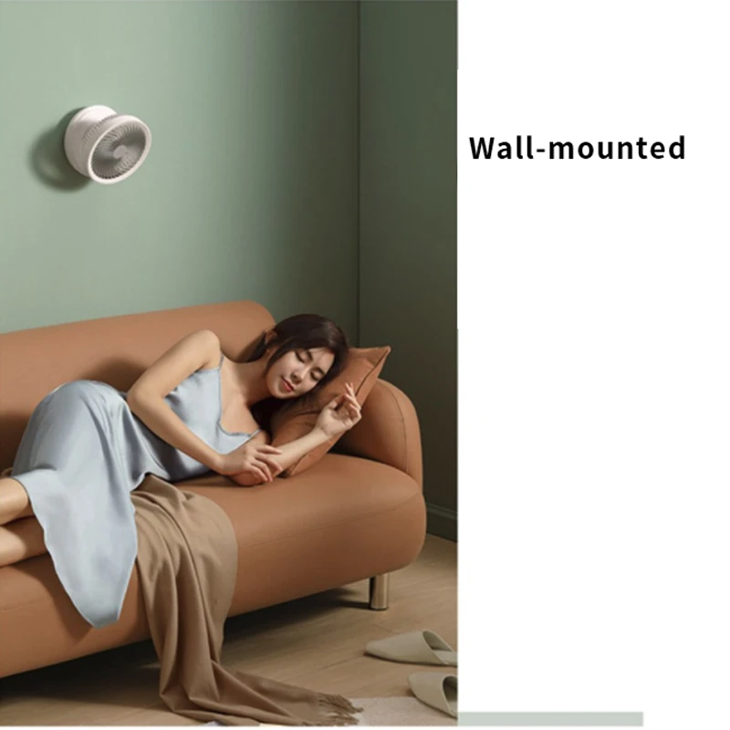 Вентилятор Настольный с циркуляцией воздуха складной переносной беспроводной