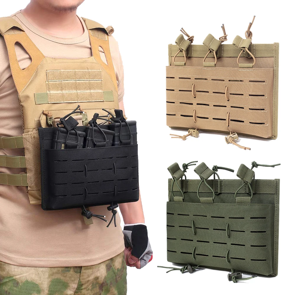 

Тактическая Тройная сумка для магазина Molle, военный жилет, сумка для аксессуаров, открытая верхушка, блестящее оборудование для пейнтбола 5,...