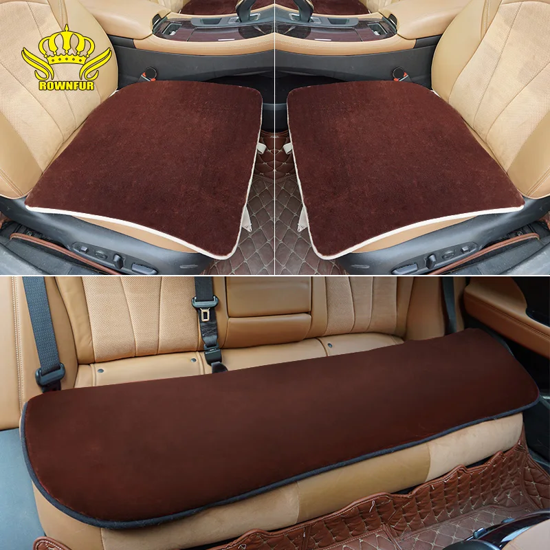 Набор плюшевых чехлов для автомобильных сидений ROWNFUR универсальные аксессуары